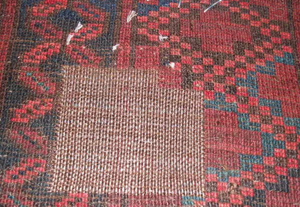 Old Afghan Rug Repair
